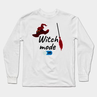 witch mode on "3" Long Sleeve T-Shirt